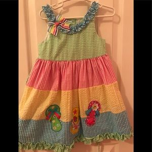 Rare Editions “Flip Flop” Dress